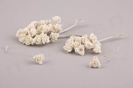 Λουλούδια μίνι-τριαντάφυλλα από πορσελάνη