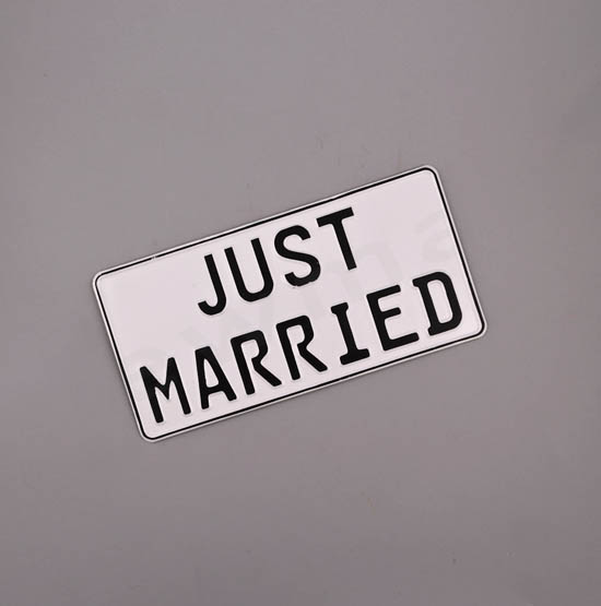 Πινακίδα Just Married 