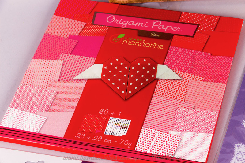 Χαρτιά Origami διάφορα σχέδια LOVE