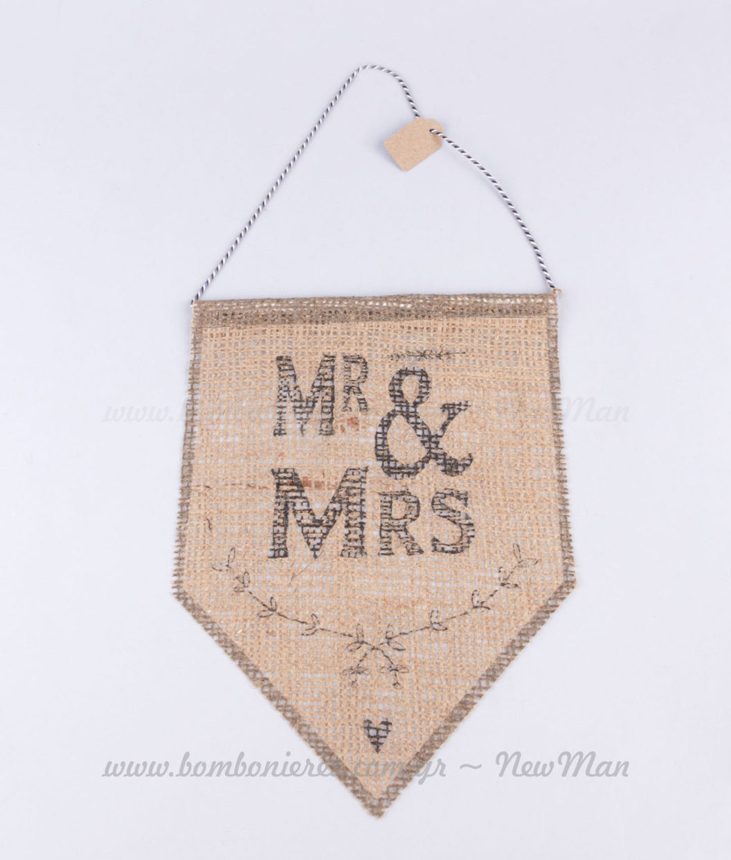 Κρεμαστό διακοσμητικό γάμου Mr&Mrs