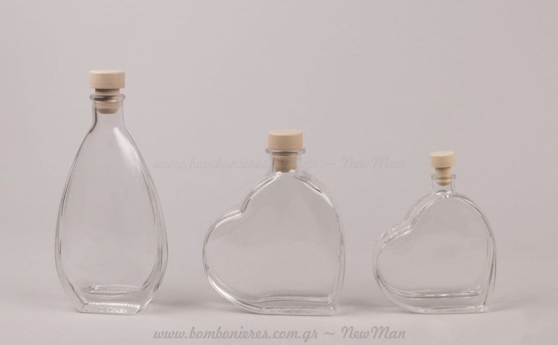 Γυάλινα μπουκάλια με φελλό