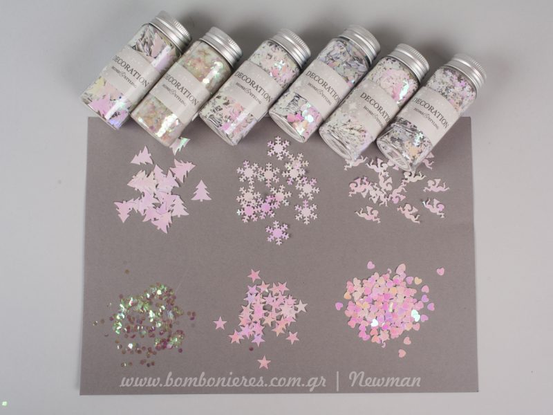 confetti lefko schedia κονφετί σε λευκό χρώμα και σχέδια