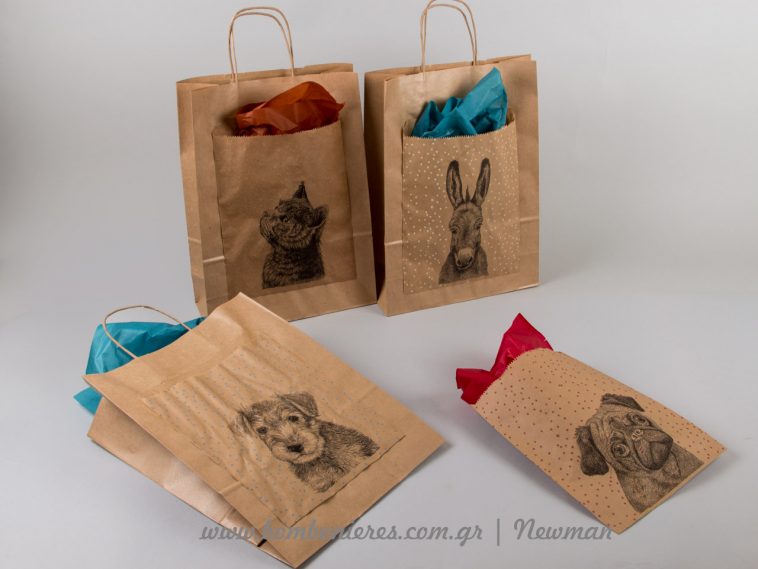 paper bags dog cats