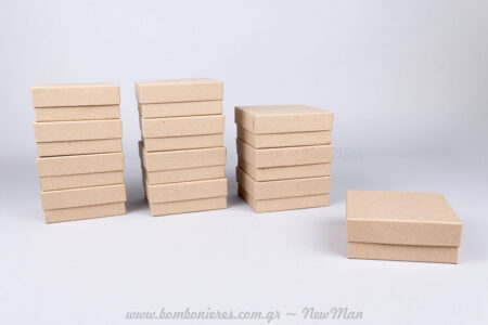 Χάρτινα κραφτ κουτιά – 10x10x4cm