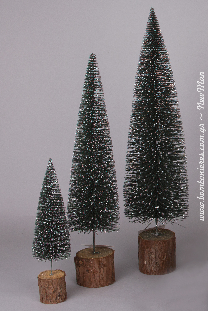 Τα μίνι χριστουγεννιάτικα δεντράκια είναι πανέμορφα και διατίθενται σε τρία διαφορετικά μεγέθη: (6 x 23cm, 9 x 38cm, 11.5 x 46cm).